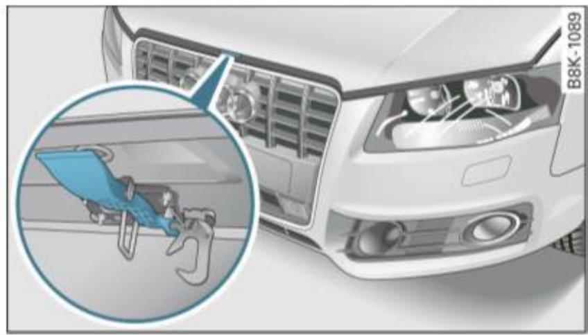 AUDI A4 (2010) - Ouverture du capot - 1