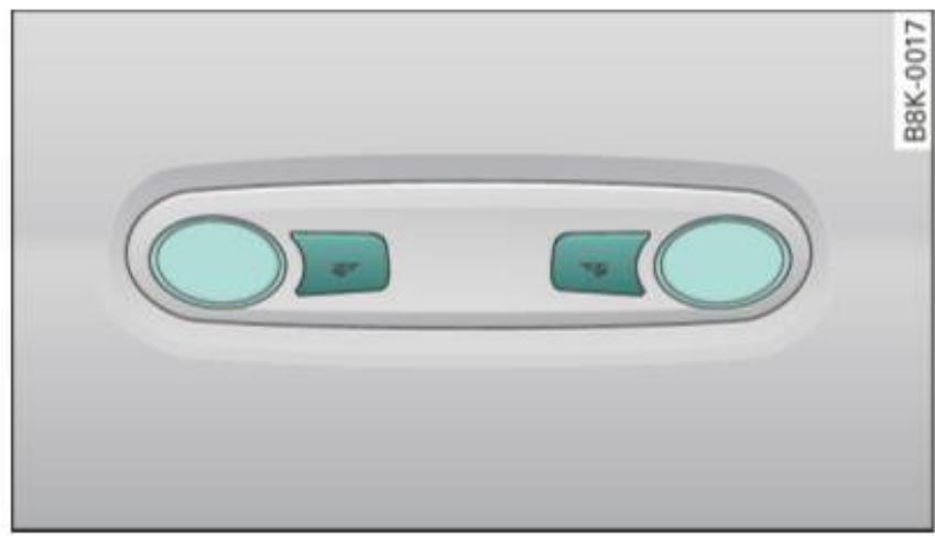 AUDI A4 (2010) - Éclairage intérieur arrière - 1