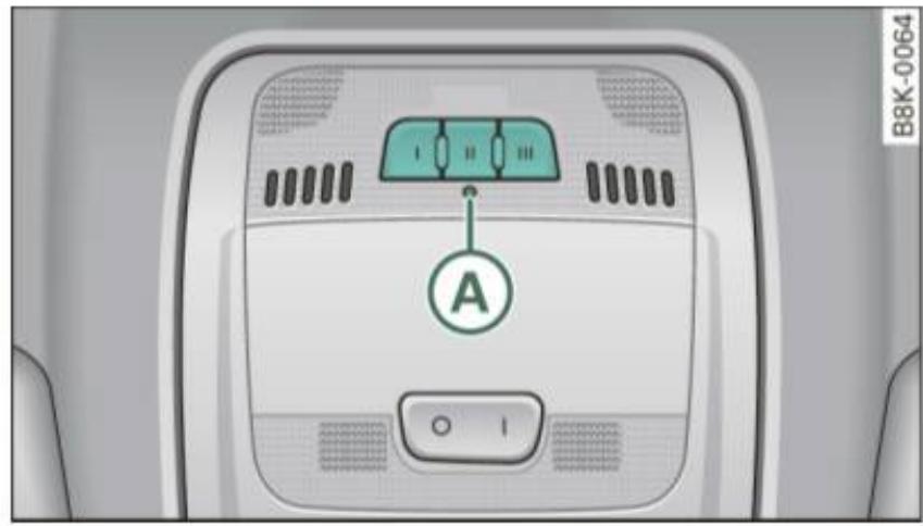 AUDI A4 (2010) - Programmation de l'émetteur HomeLink® - 1