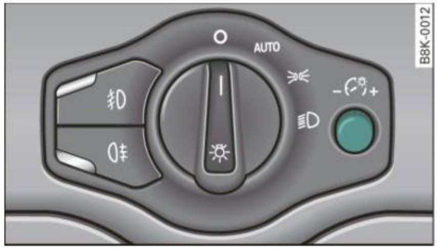 AUDI A4 (2010) - Éclairage des instruments - 1