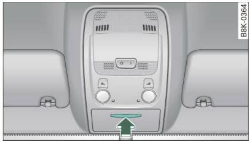 AUDI A4 (2010) - Compartiment de rangement dans le pavillon - 1
