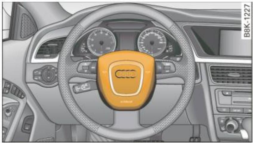 AUDI A4 (2010) - Description des coussins gonflables avant - 1