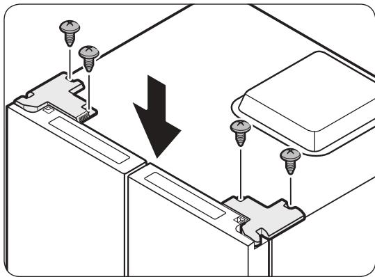 SAMSUNG RF48A400EM9 - Réinstallation des portes du réfrigérateur - 6