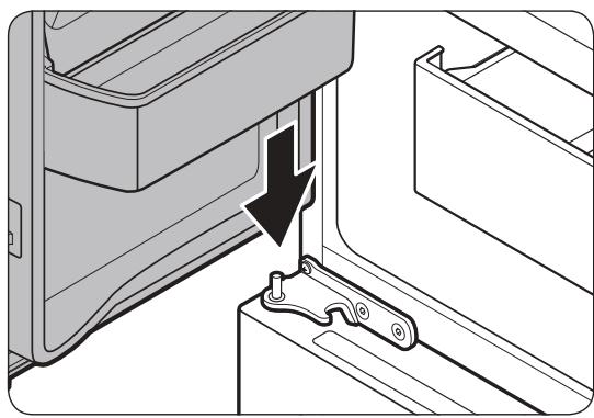SAMSUNG RF48A400EM9 - Réinstallation des portes du réfrigérateur - 1
