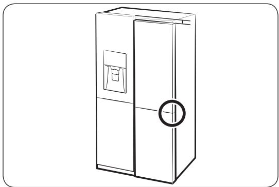 SAMSUNG RF48A400EM9 - Slik justerer du hoyden pa en dor - 1