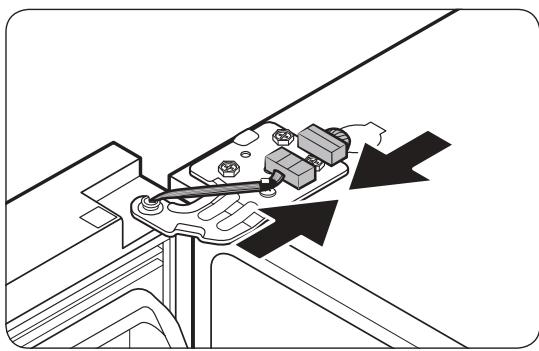 SAMSUNG RF48A400EM9 - Réinstallation des portes du réfrigérateur - 5