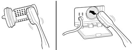 LG F34R50WHS - Nettoyer le filtr de la pompe de vidange et executer une évacuation d'eau d'urgence - 4