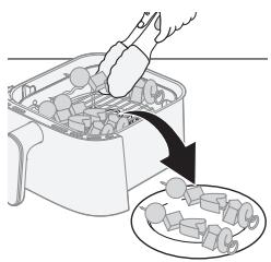 PHILIPS NA55X - Utilisation des brochettes - 1