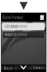 Aiphone WL11 - Sélectionnez «Date &amp; Time» sur F2 (V) et appuyez F3 (Select) - 2
