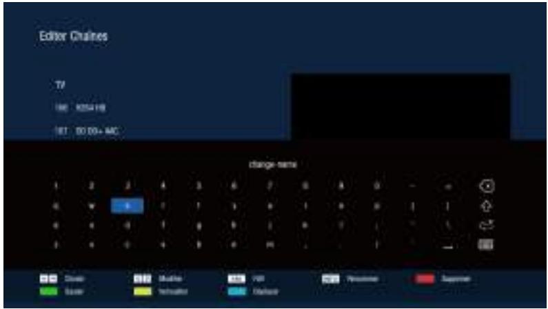 OPTEX ORS9992-HD - EDITOR CHAINES (renommer une chaine) - 1