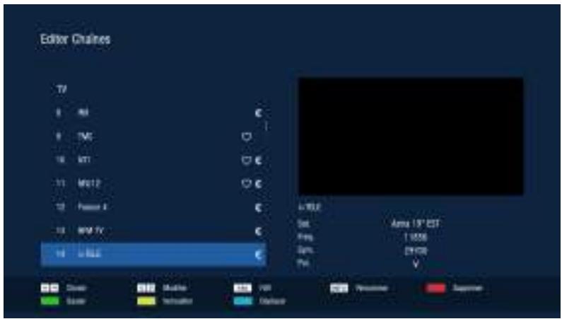 OPTEX ORS9992-HD - EDITOR CHAINES (créer une châîne favorite) - 1