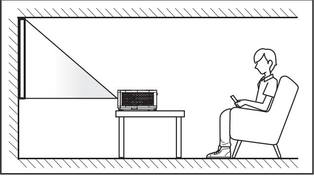 OPTOMA ZW340E - Installation du projecteur - 1