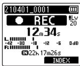 OM SYSTEM LSP5 - Réglage du niveau d'enregistrement - 2
