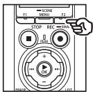 OM SYSTEM LSP5 - Appuyez sur la touche F2. - 1