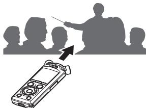 OM SYSTEM LSP5 - Réglage manuel des niveaux d'enregistrement avant l'enregistrement - 5