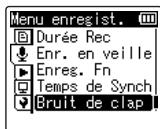 OM SYSTEM LSP5 - Sélection de [on] pour [bruit de clap] - 2