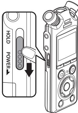 OM SYSTEM LSP5 - Mise hors tension de l'enregistreur - 1