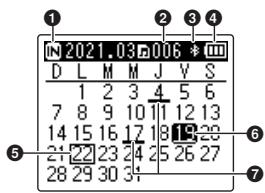 OM SYSTEM LSP5 - Mode [rech. calendrier] - 1