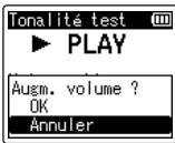 OM SYSTEM LSP5 - Réglez le volume avec la touche + ou -. - 3