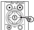 OM SYSTEM LSP5 - Appuyez sur la touche + ou - pour sélectionner le dossier d'enregistrement souhaité. - 3