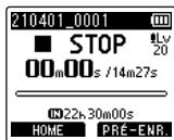 OM SYSTEM LSP5 - Appuyez sur la touche + ou - pour sélectionner le dossier d'enregistrement souhaité. - 4