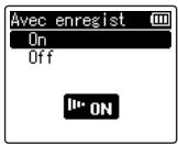 OM SYSTEM LSP5 - Quand [avec enregistr] est sélectionné - 1