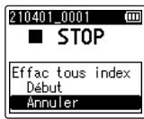 OM SYSTEM LSP5 - Suppression de toutes les marques d'index à la fois - 6