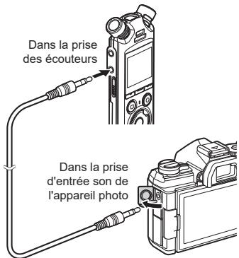 OM SYSTEM LSP5 - Réglage du niveau sonore pour la sortie vers l'appareil photo [tonalité test] - 1