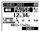 OM SYSTEM LSP5 - Pause/reprise de l'enregistrement - 2