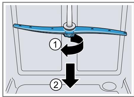 BOSCH SMI4HCB07E - Nettoyer les bras d'asper- sion - 1