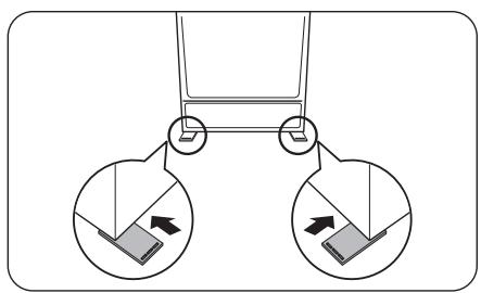 SAMSUNG RS70F64KETEF - Réglage de la hauteur à l'arrière (modèles applicables uniquement) - 1