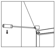 THOMSON THD254NFWH - INVERSION DU CÔTE D'OUVERTURE DES PORTES - 3