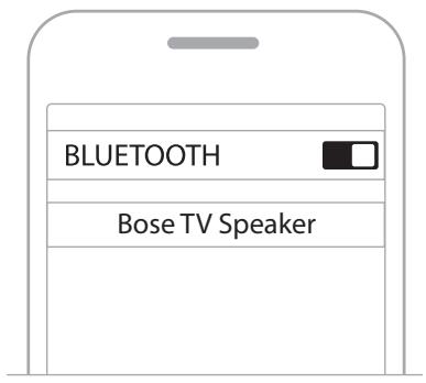 BOSE TV Speaker Noir - CONNEXION D'UN PÉRIPHÉRIQUE MOBILE - 2