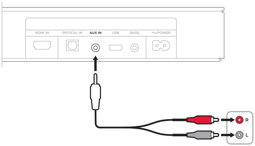 BOSE TV Speaker Noir - Le téléviseur dispose uniquement d'un port analogique - 1