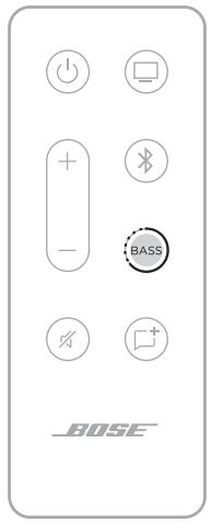 BOSE TV Speaker Noir - RÉINITIALISATION DU NIVEAU DE GRAVES - 1