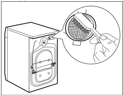 ELECTROLUX EW2EE7814FA - Nettoyage du tuyau d'arrivée d'eau et du filtre de la vanne - 3