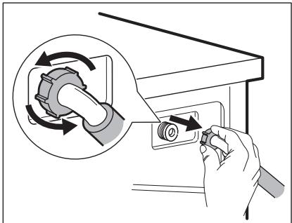ELECTROLUX EW2EE7814FA - Nettoyage du tuyau d'arrivée d'eau et du filtre de la vanne - 2