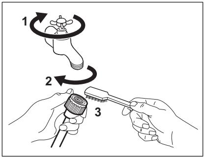 ELECTROLUX EW2EE7814FA - Nettoyage du tuyau d'arrivée d'eau et du filtre de la vanne - 1