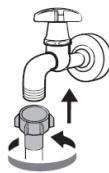 THOMSON THWD86140WH3 - Raccordement du tuyau d'arrivee d'eau - 3