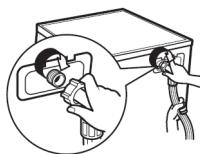 THOMSON THWD86140WH3 - Raccordement du tuyau d'arrivee d'eau - 2