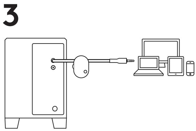 LOGITECH 313Z - CONNECTION DEGLI ALTOPARLANTI - 6