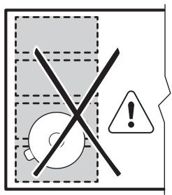 ELECTROLUX EIV85453 - Bonne position de l'ustensile de cuisine : - 2