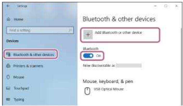 SONY WH-CH720N - Pour étabir une connexion sans utiliser la fonction Swift Pair - 2