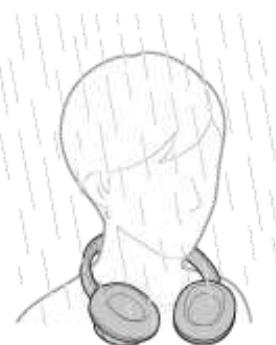 SONY WH-CH720N - À propos des performances d'étanchéité à l'eau du casque - 6