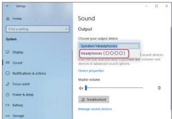 SONY WH-CH720N - Connexion à un ordinateur apparié (Windows 10) - 4