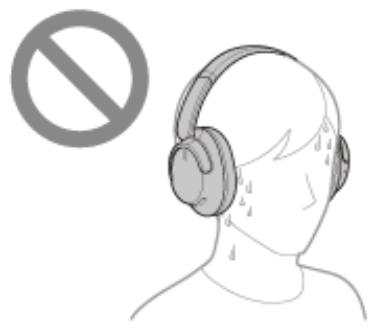 SONY WH-CH720N - À propos des performances d'étanchéité à l'eau du casque - 8