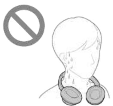 SONY WH-CH720N - À propos des performances d'étanchéité à l'eau du casque - 10