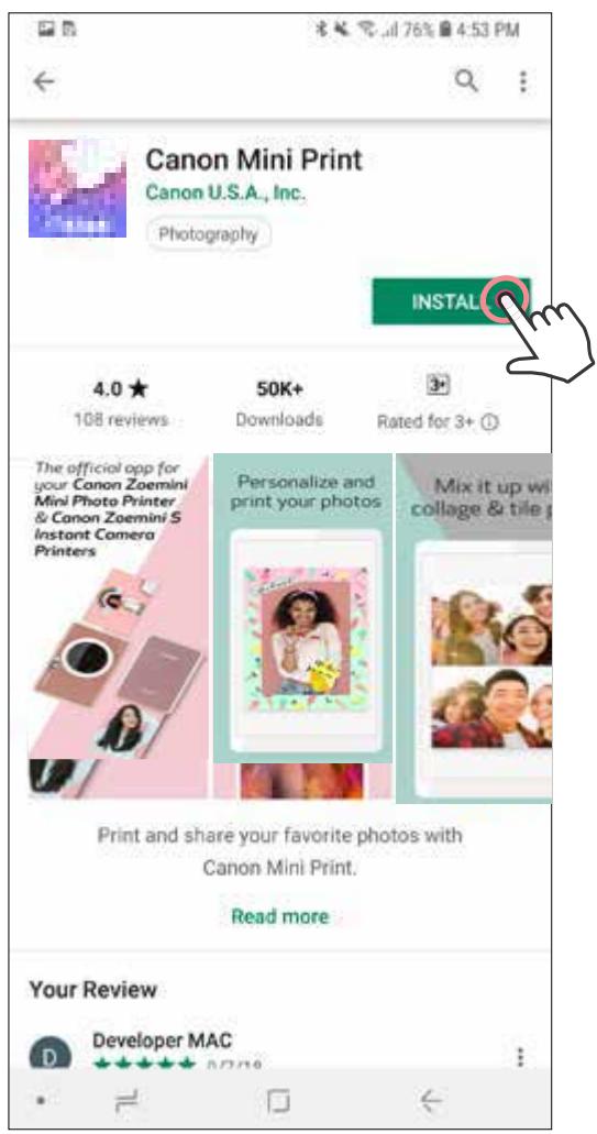 CANON ZOE MINI 2 - RECHERCHER « CANON MINI PRINT » DANS LES APP STORES - 3