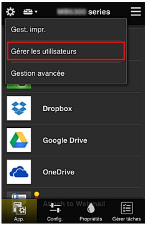 CANON PIXMA MG3650S - Ajout d'un utilisateur - 1