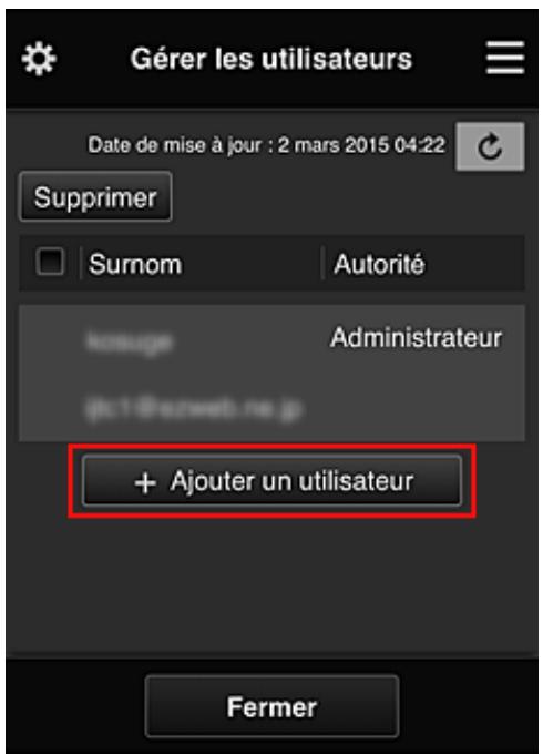 CANON PIXMA MG3650S - Ajout d'un utilisateur - 2